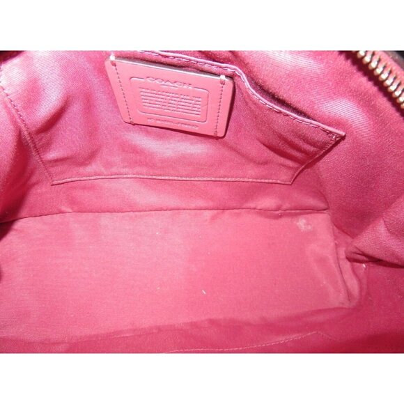 Coach Mini Dome Sierra Ostrich Embossed Leather Top Handle Satchel F66932 Adorab - Picture 10 of 11